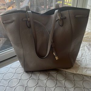 Ralph Lauren gray/ kahki tote bag
